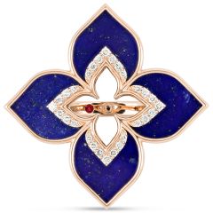 Venetian Princess Blue Lapis Diamond Ring