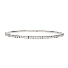 Extensible 18ct White Gold Diamond Bracelet