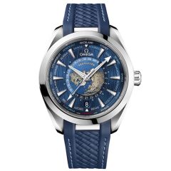 Aqua Terra 150m OMEGA Co Axial Master Chronometer GMT Worldtimer 43mm