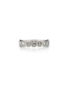 Emerald Cut Diamond Band